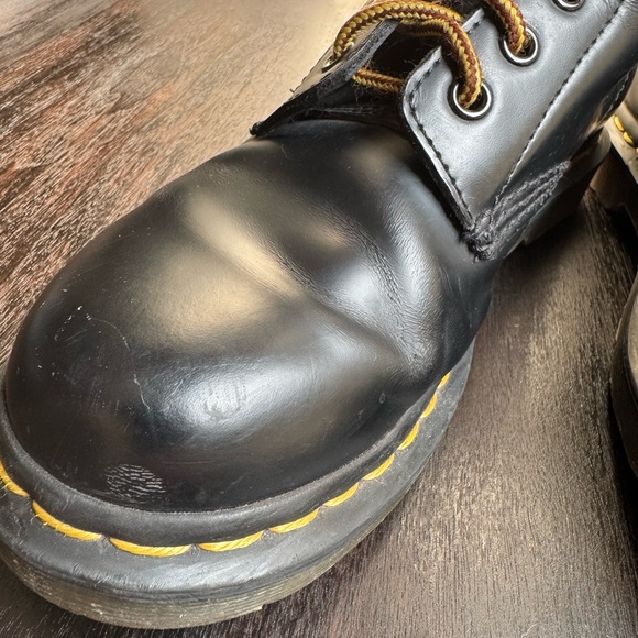 Dr. Martens Black Leather Lace-Up Boots - Picture 7 of 9